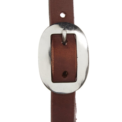 Heavy Oiled 3 4in Harness Leather Single Buckle Single Ear Headstall