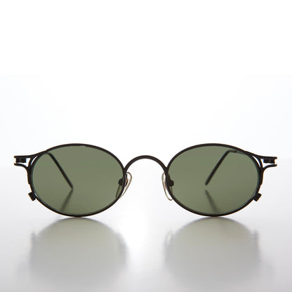 Metal Oval 90s Vintage Sunglasses - Webb