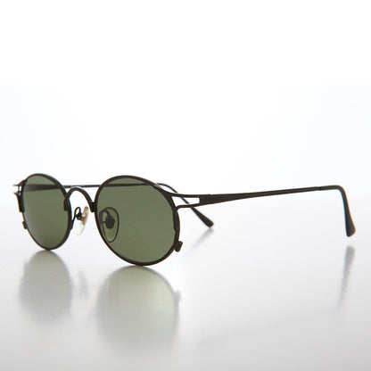 Metal Oval 90s Vintage Sunglasses - Webb