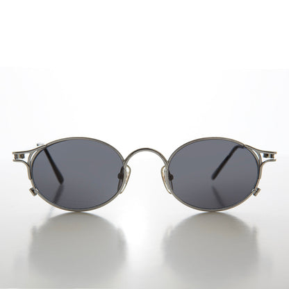 Metal Oval 90s Vintage Sunglasses - Webb