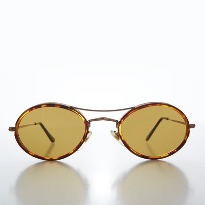 Oval Pilot Style Vintage Sunglasses - Welch