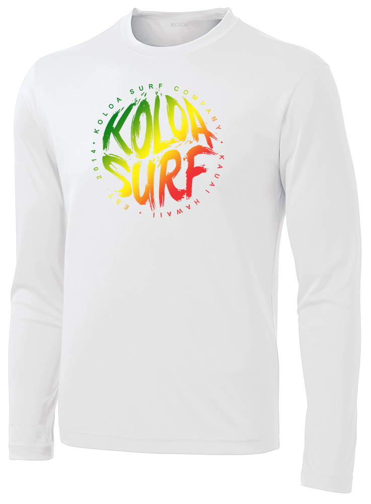 Koloa Tie-Dye Brush Moisture Wicking Long Sleeve T-Shirt