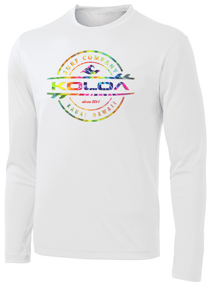 Koloa Tie-Dye Thruster Moisture Wicking Long Sleeve T-Shirt