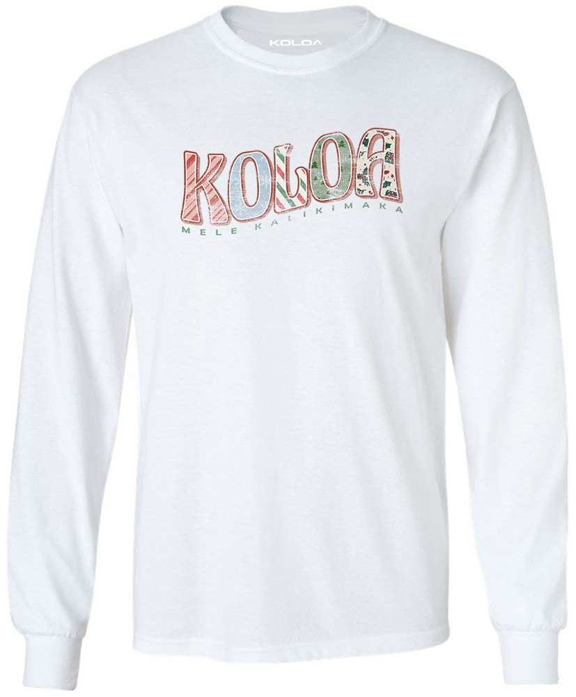 Koloa Christmas Colors Long Sleeve T-Shirt