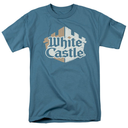 White Castle Torn Logo Mens T Shirt Slate Officially Licensed