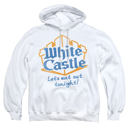White Castle Lets Eat Mens Hoodie White Officially Licensed