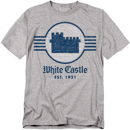 White Castle Emblem Mens T Shirt Athletic Heather Officially Licensed