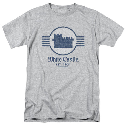 White Castle Emblem Mens T Shirt Athletic Heather Officially Licensed