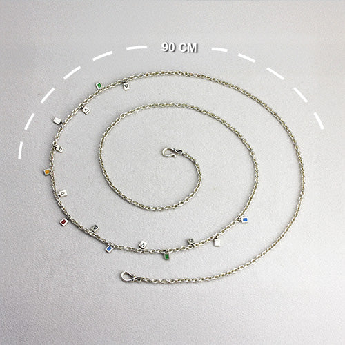 OHM Prayer Flag Necklace