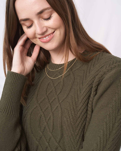 Recycled Tie Back Sweater Dress