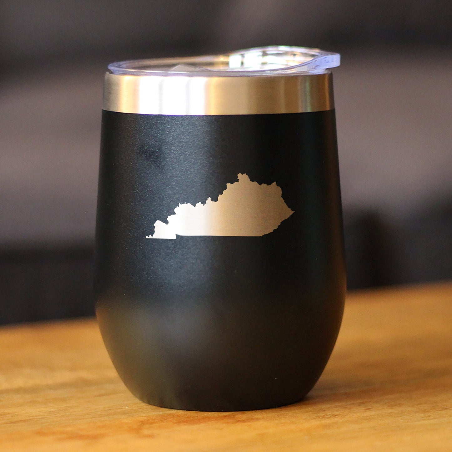 Kentucky State Outline - Wine Tumbler