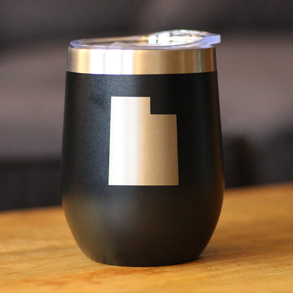 Utah State Outline - Wine Tumbler
