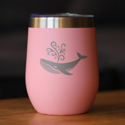 Decorative Whale - Wine Tumbler