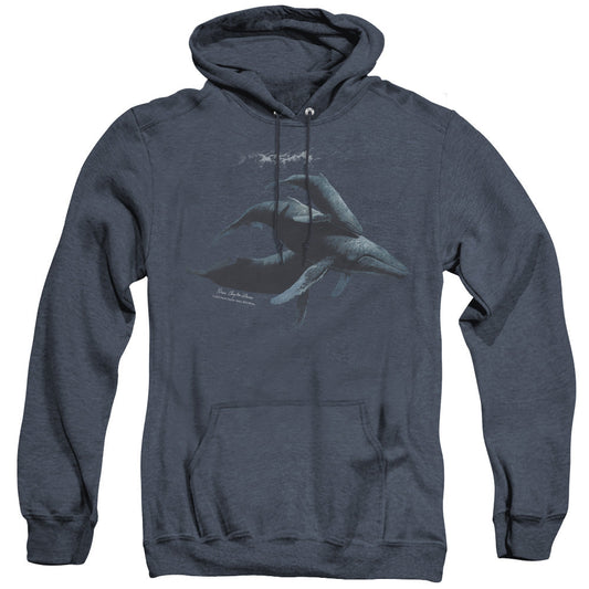 Wildlife Power&Grace Mens Heather Hoodie Navy Officially Licensed