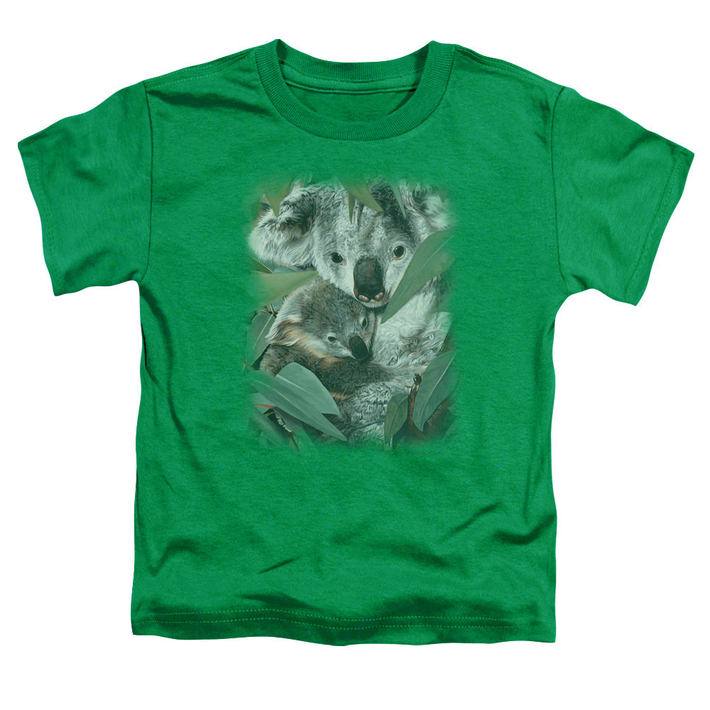 Wildlife Motherhood Toddler Kids Youth T Shirt Kelly Green