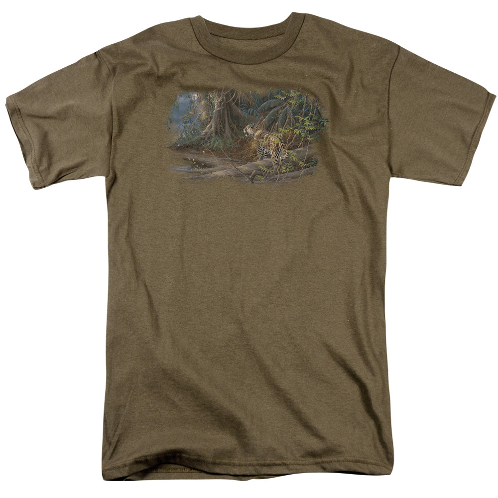 Wildlife River Heat Jajuar Mens T Shirt Safari Green Officially Licensed