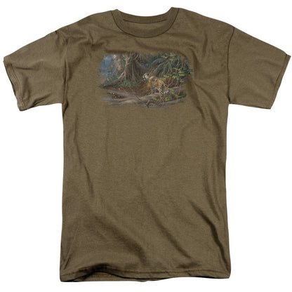 Wildlife River Heat Jajuar Mens T Shirt Safari Green Officially Licensed