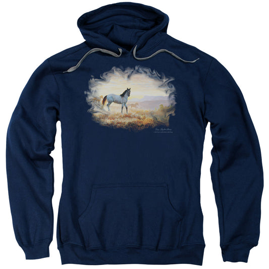 Wildlife Dust At Dawn Mens Hoodie Navy