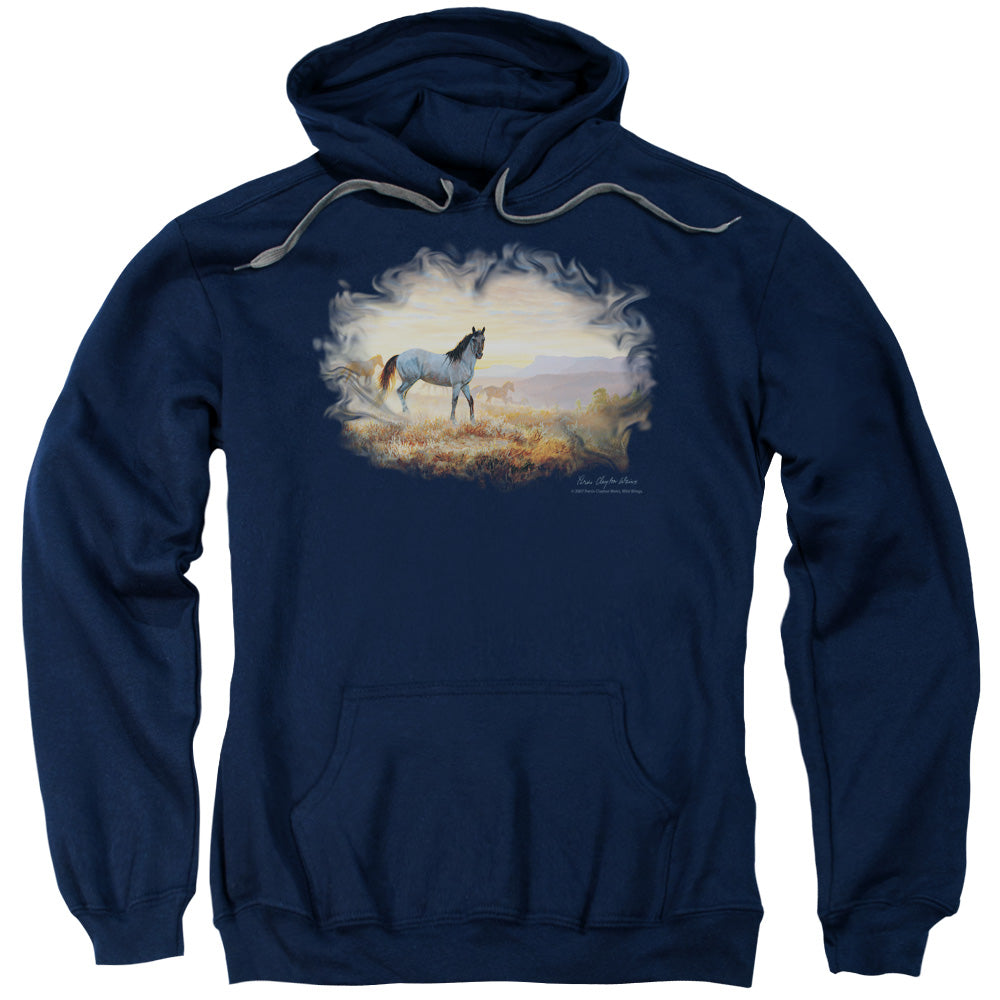 Wildlife Dust At Dawn Mens Hoodie Navy