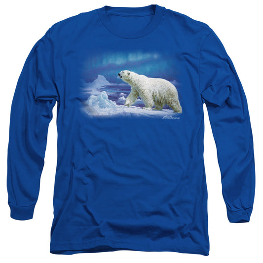 Wildlife Nomad Of The North Mens Long Sleeve Shirt Royal Officially Licensed