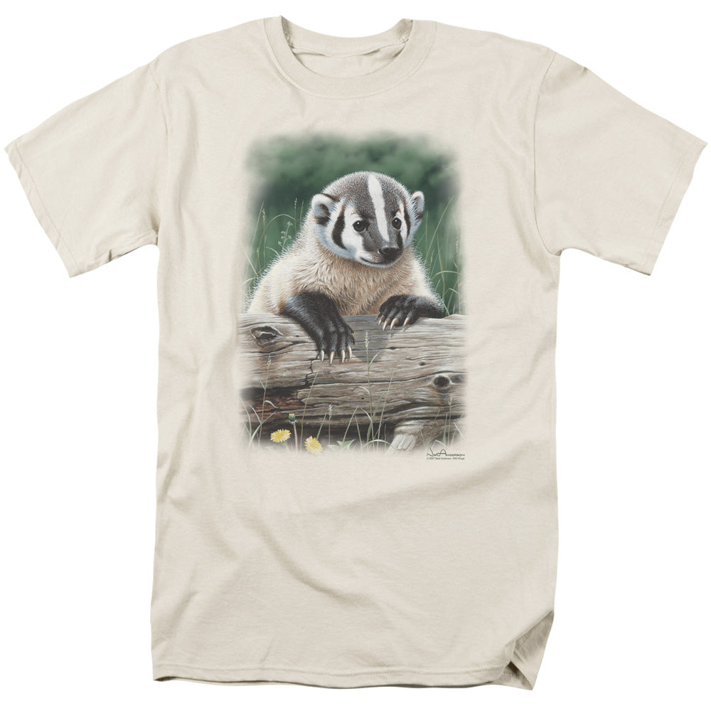 Wildlife Out Of The Meadow Mens T Shirt Cream Officially Licensed