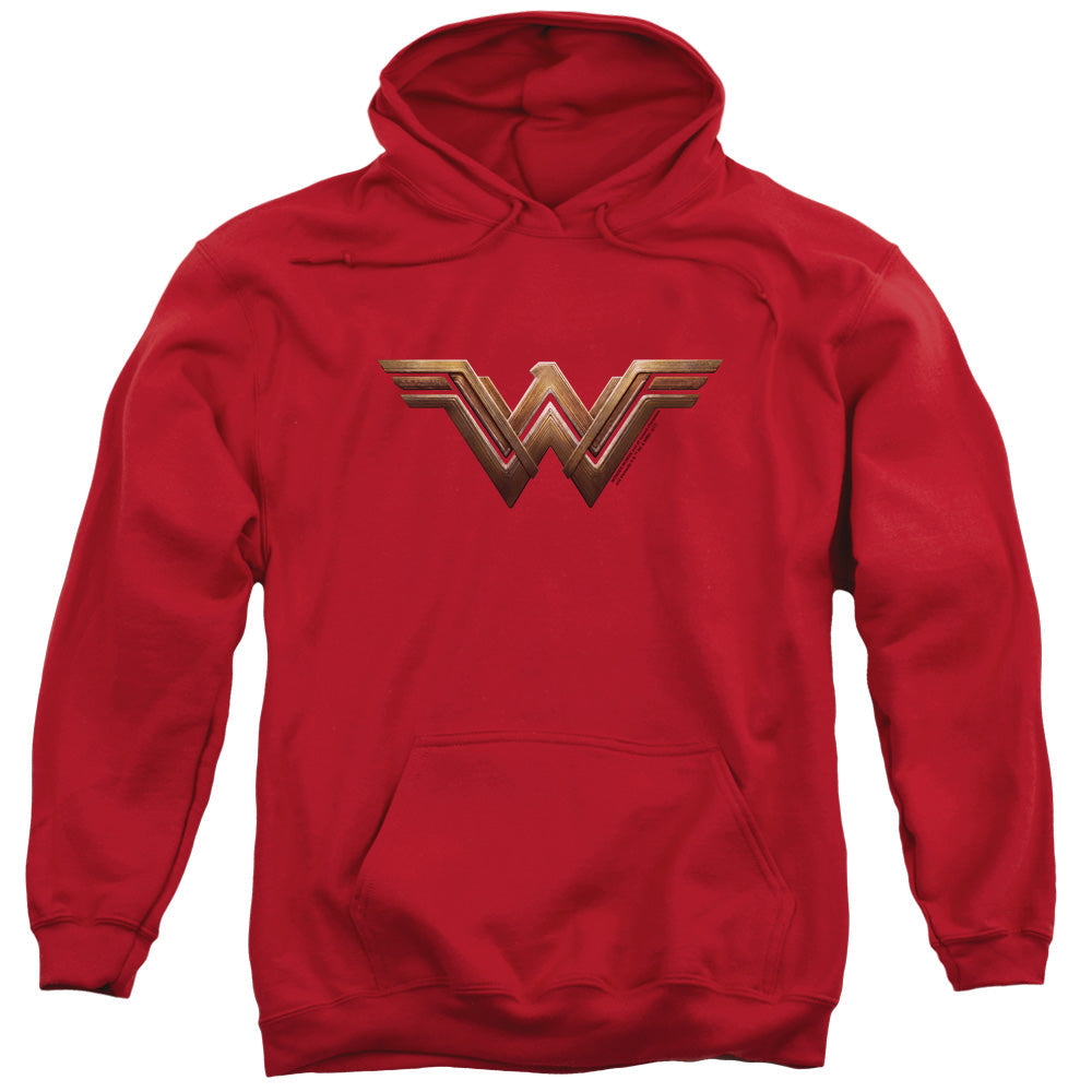 Wonder Woman Movie Wonder Woman Logo Mens Hoodie Red Officially Licensed