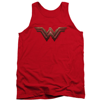 Wonder Woman Movie Wonder Woman Logo Mens Tank Top Shirt Red Officially Licensed
