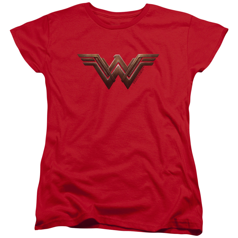 Wonder Woman Movie Wonder Woman Logo Womens T Shirt Red Officially Licensed