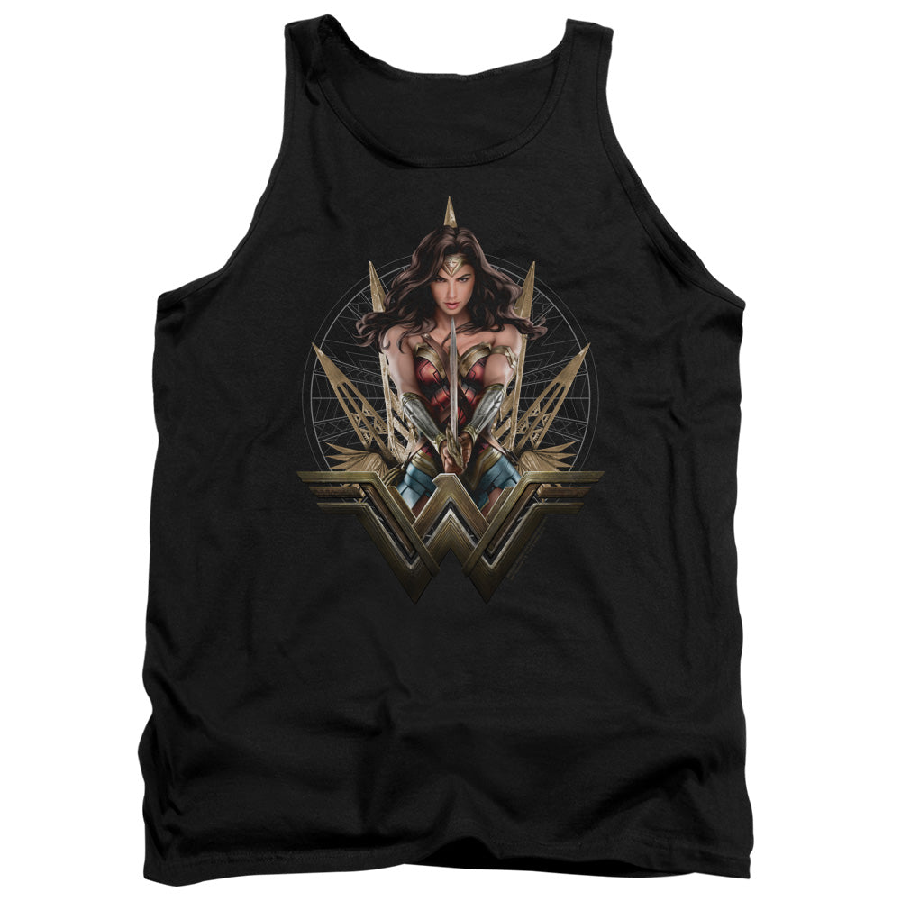 Wonder Woman Movie Wonder Blades Mens Tank Top Shirt Black Officially Licensed