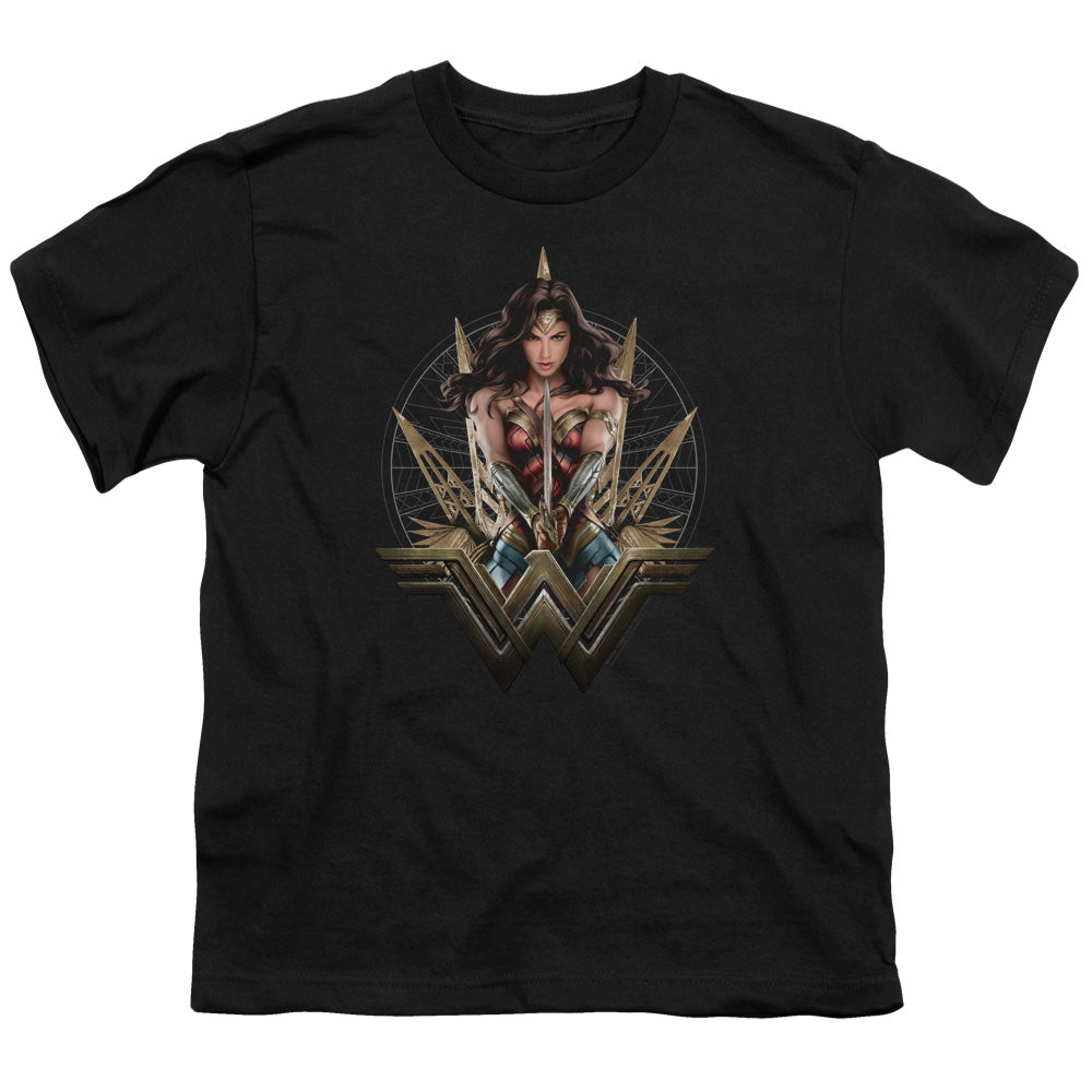 Wonder Woman Movie Wonder Blades Kids Youth T Shirt Black Officially Licensed