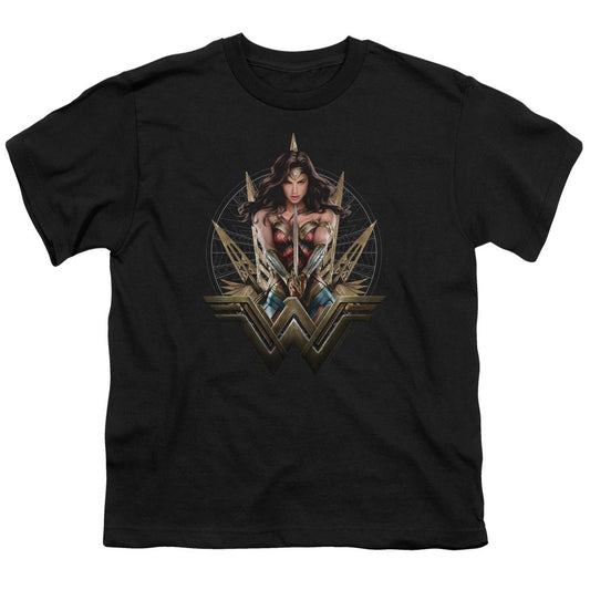 Wonder Woman Movie Wonder Blades Kids Youth T Shirt Black Officially Licensed
