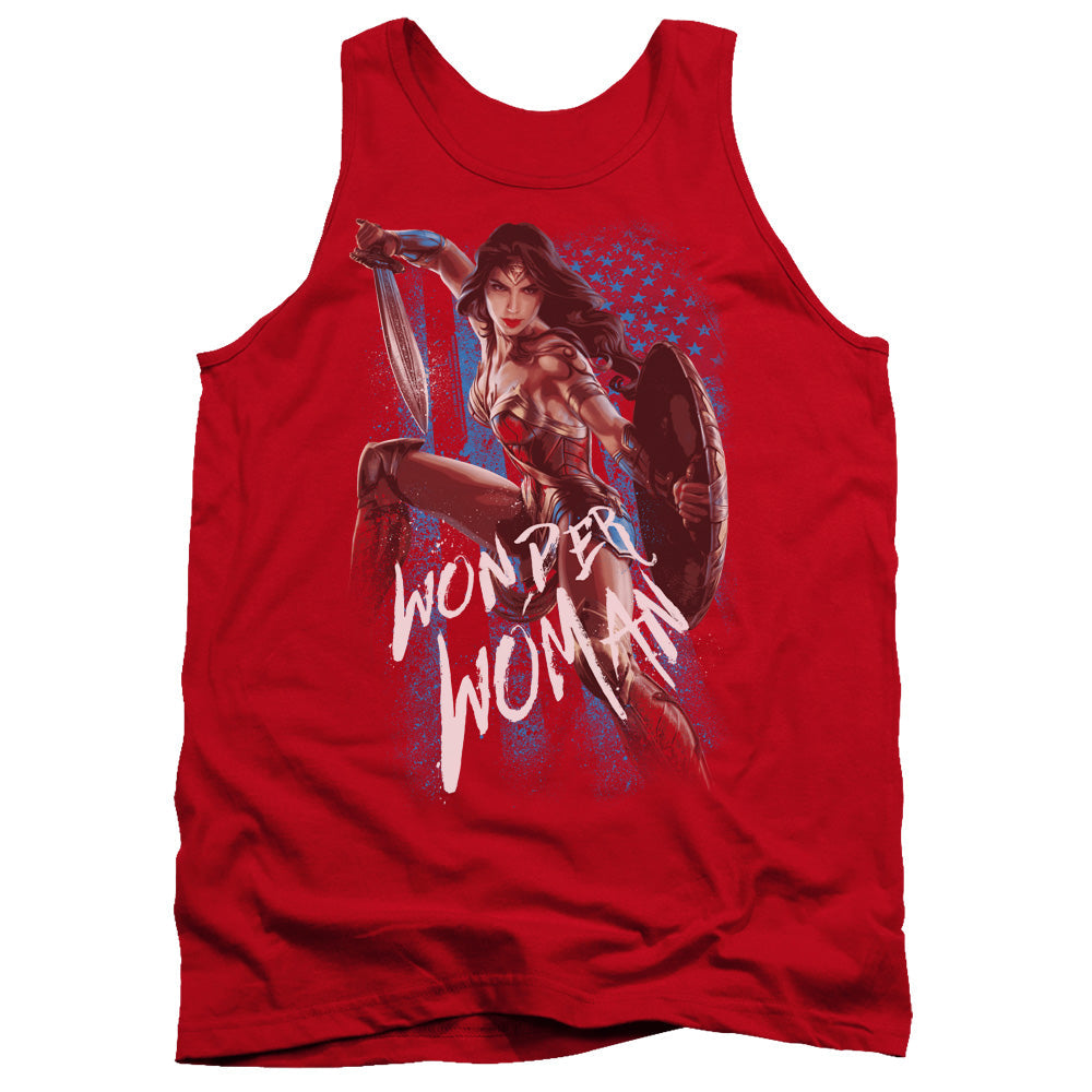 Wonder Woman Movie American Hero Mens Tank Top Shirt Red Officially Licensed