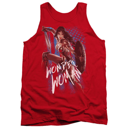 Wonder Woman Movie American Hero Mens Tank Top Shirt Red Officially Licensed