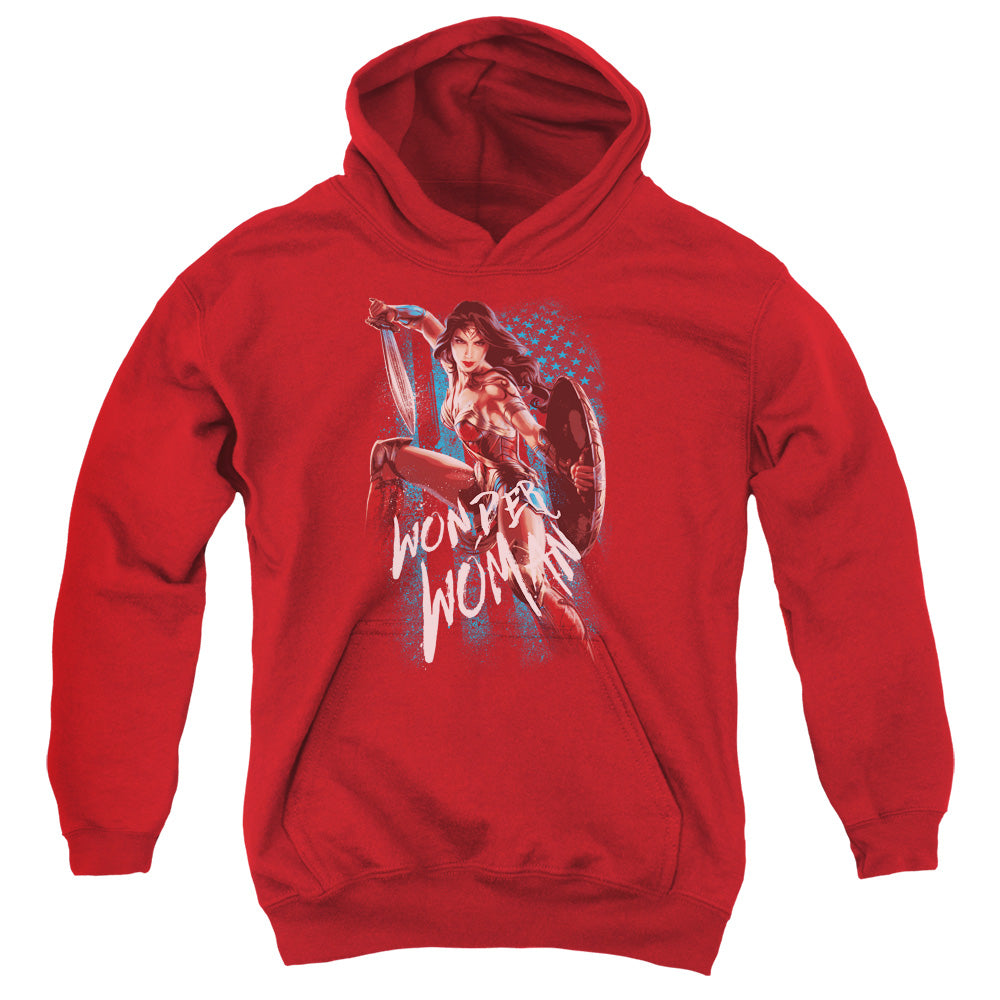 Wonder Woman Movie American Hero Kids Youth Hoodie Red Officially Licensed