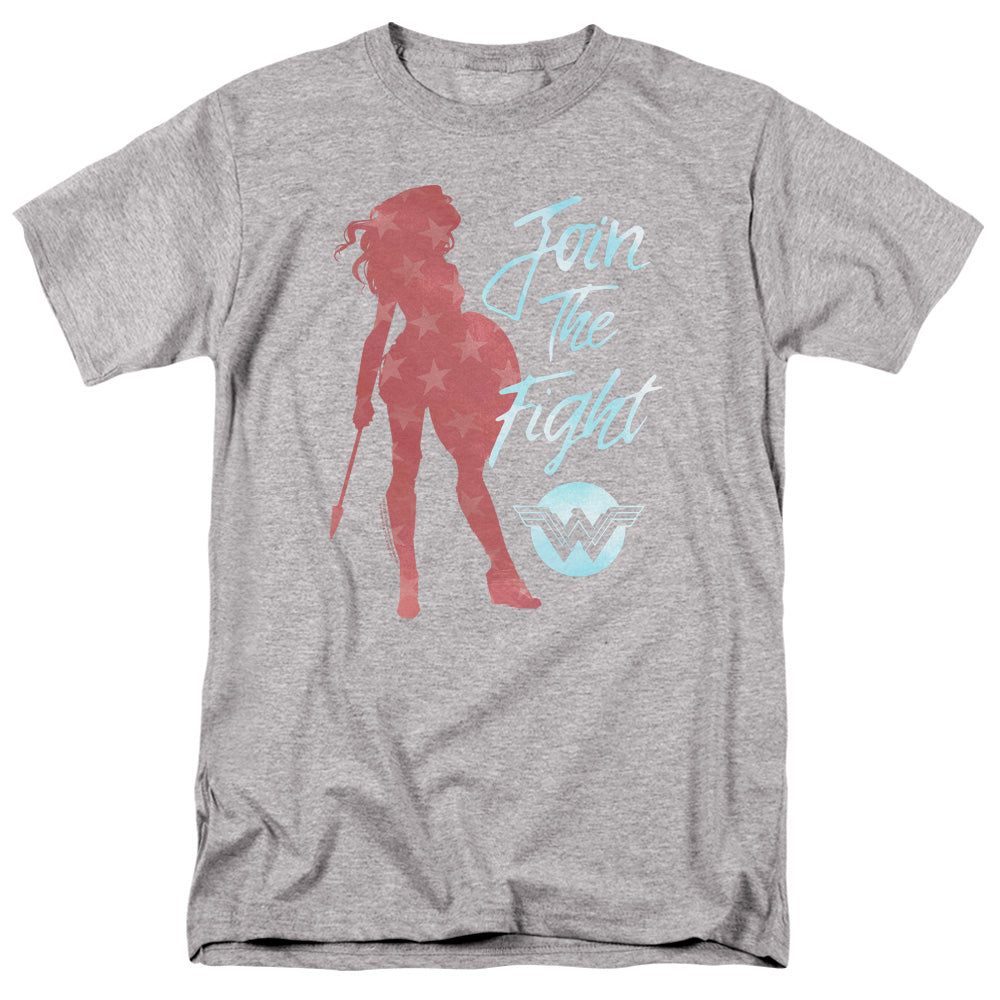 Wonder Woman Movie Freedom Fight Mens T Shirt Athletic Heather Officially Licensed