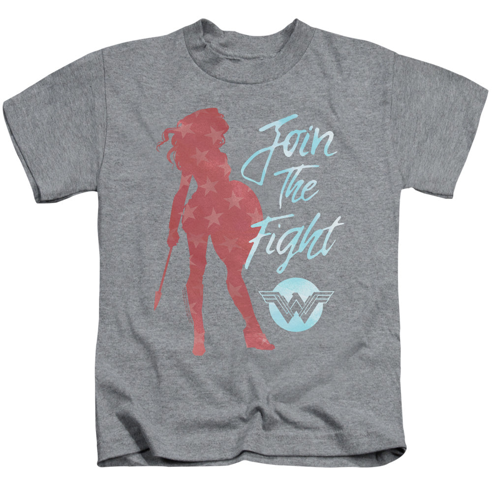 Wonder Woman Movie Freedom Fight Juvenile Kids Youth T Shirt Athletic Heather Officially Licensed