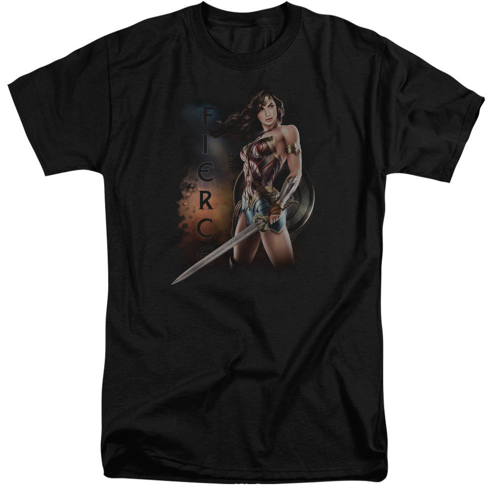 Wonder Woman Movie Fierce Mens Tall T Shirt Black Officially Licensed