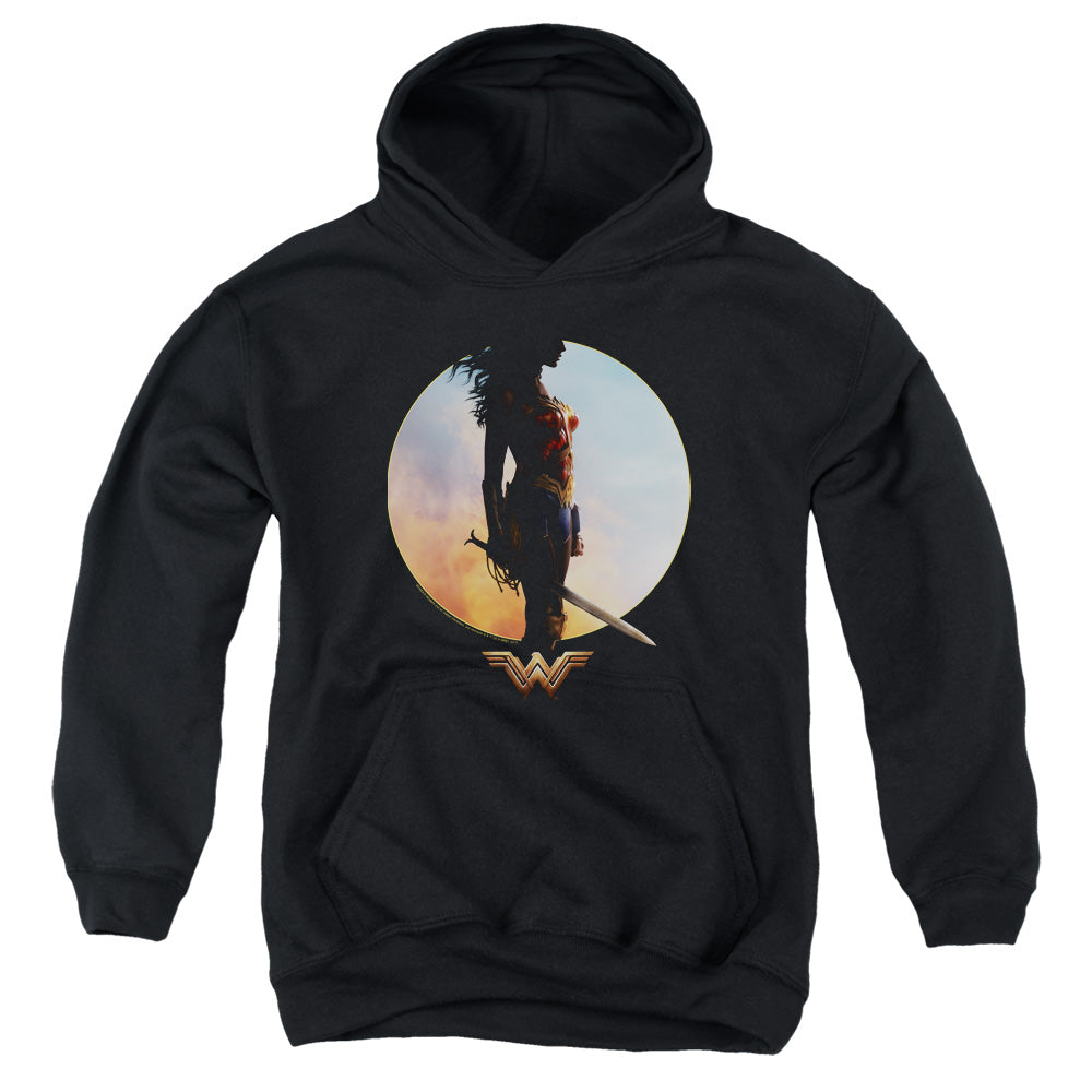 Wonder Woman Movie Wisdom And Wonder Kids Youth Hoodie Black Officially Licensed