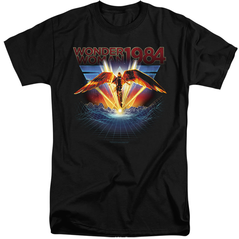 Wonder Woman 84 84 Metal Mens Tall T Shirt Black Officially Licensed