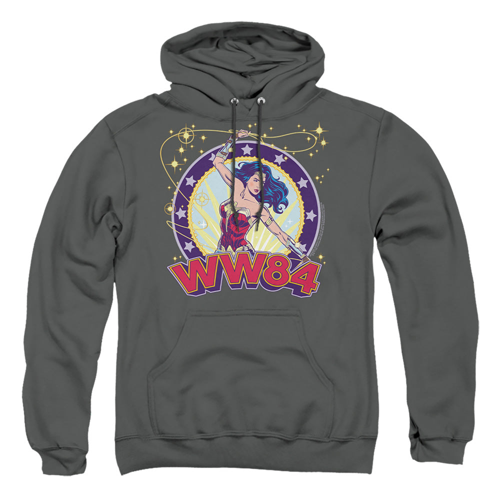 Wonder Woman 84 Lasso Star Mens Hoodie Charcoal Officially Licensed