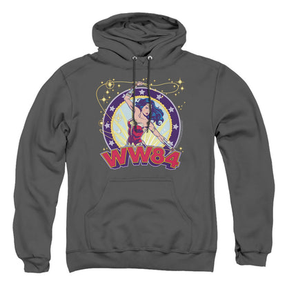 Wonder Woman 84 Lasso Star Mens Hoodie Charcoal Officially Licensed