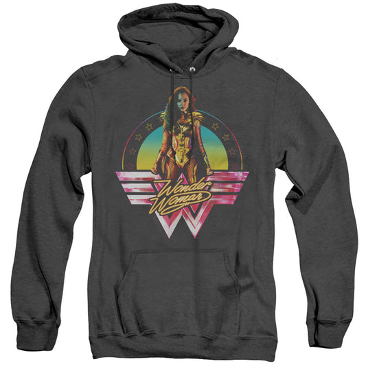 Wonder Woman 84 Color Pop Mens Heather Hoodie Black Officially Licensed