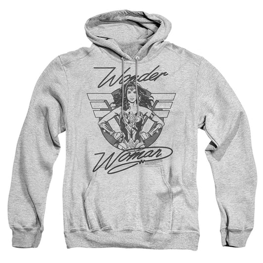 Wonder Woman 84 Determined Wonder Mens Hoodie Athletic Heather Officially Licensed