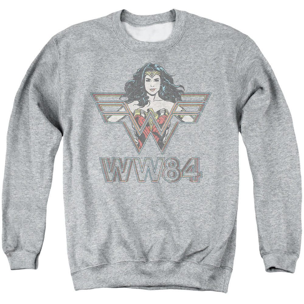 Wonder Woman 84 In Symbol Mens Crewneck Sweatshirt Athletic Heather Officially Licensed