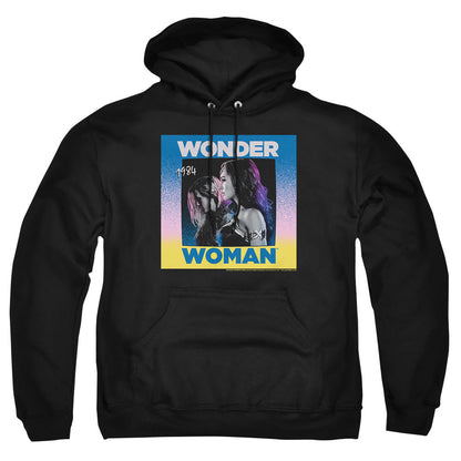 Wonder Woman 84 Wonder Duo Mens Hoodie Black Officially Licensed