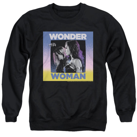 Wonder Woman 84 Wonder Duo Mens Crewneck Sweatshirt Black Officially Licensed
