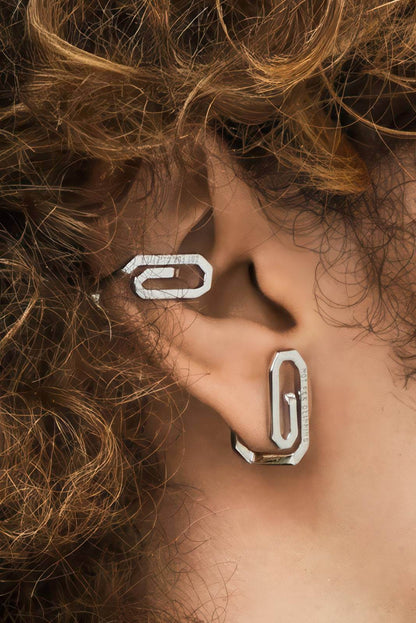 Paperclip Ear Cuff – Minimalist Unisex Cartilage Jewelry