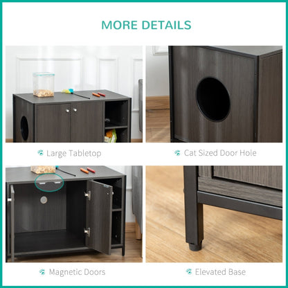 Hidden Cat Litter Box Enclosure