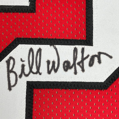 Framed Autographed/Signed Bill Walton 35x39 Portland Red Basketball Jersey JSA COA