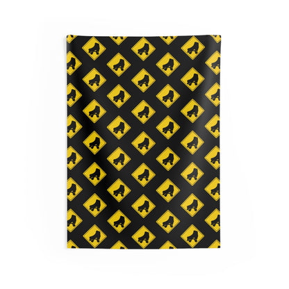 Warning Skater Indoor Wall Tapestry